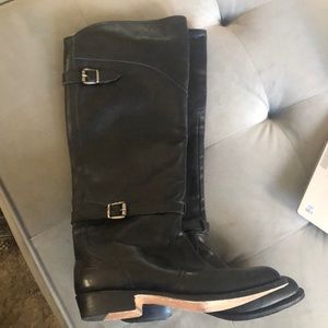 Frye Dorado black leather tall boots. Size 7.  Excellent condition.